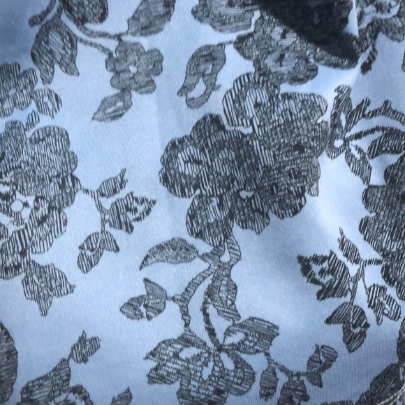 Powder blue butterfly patterned party dress - Picture 3 of 4